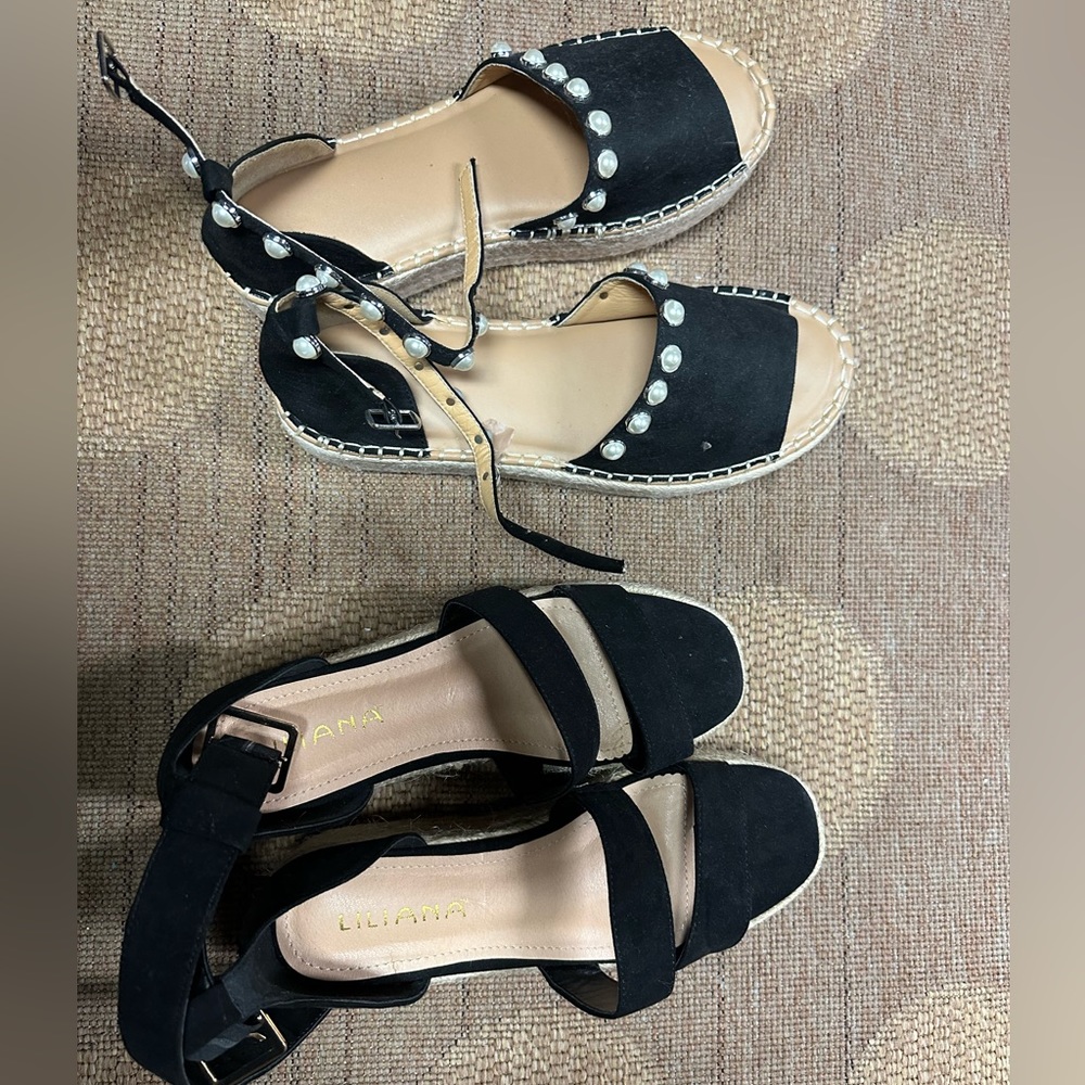 Size 9 platform sandals - used - great condition